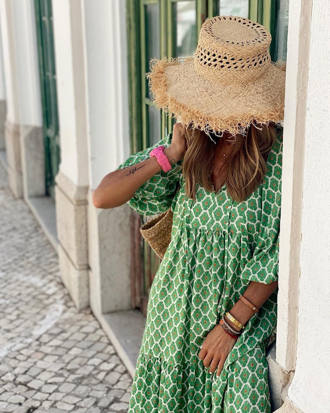 Robe longue bohème imprimée