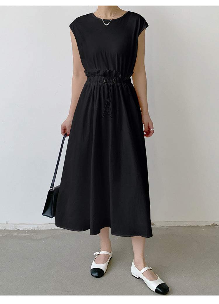 Robe Femme Automne en Coton à Empiècements