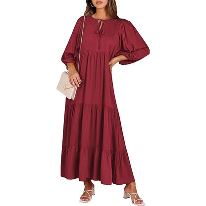 Robe longue bohème imprimée